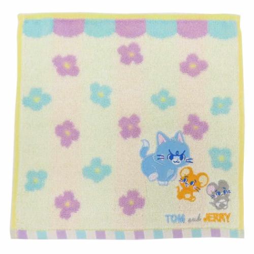 トムとジェリー ハンドタオル ミニタオル とむとじぇりー フローラル チェイス ワーナーブラザース キャラクター グッズ メール便可