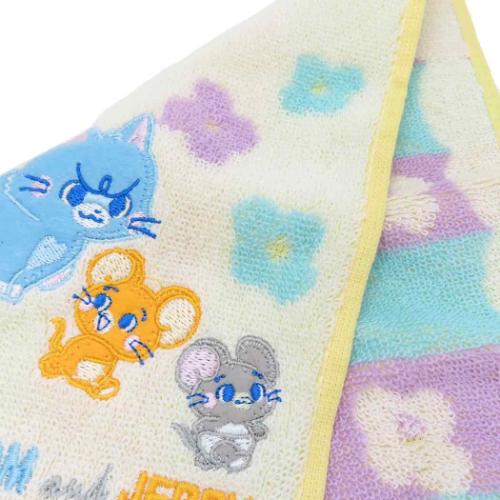 トムとジェリー ハンドタオル ミニタオル とむとじぇりー フローラル チェイス ワーナーブラザース キャラクター グッズ メール便可