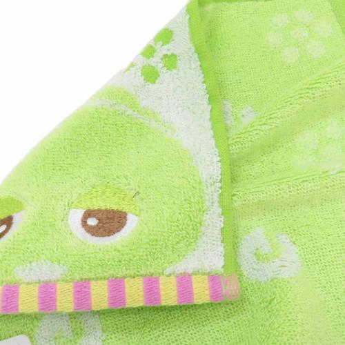 ガチャピン＆ムック ハンドタオル 甘撚糸パイルジャカード ミニタオル オーガニックコットン ひょっこりガチャピン メール便可