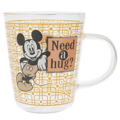 ミッキーマウス マグカップ 耐熱ガラスマグ レトロ ディズニー キャラクター グッズ