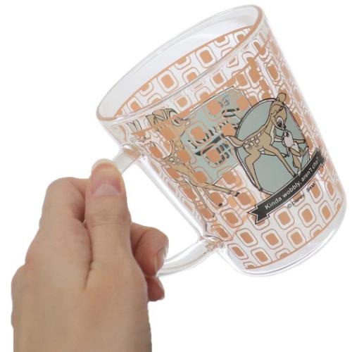 バンビ マグカップ 耐熱ガラスマグ レトロ ディズニー キャラクター グッズ