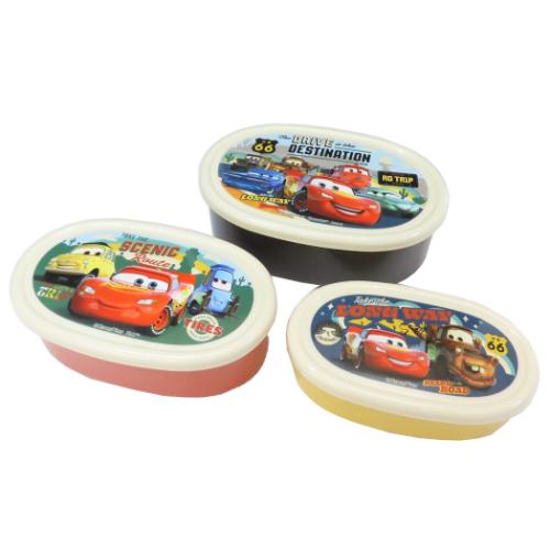 カーズ 保存容器 抗菌シール容器3Pセット ディズニー キャラクター グッズ