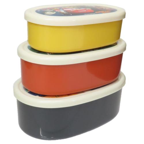 カーズ 保存容器 抗菌シール容器3Pセット ディズニー キャラクター グッズ