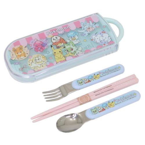 ポケットモンスター カトラリーセット 抗菌食洗対応スライドトリオセット Popping Up ポケモン キャラクター グッズ メール便可
