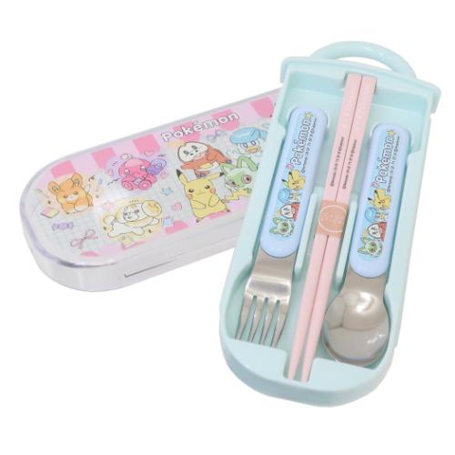 ポケットモンスター カトラリーセット 抗菌食洗対応スライドトリオセット Popping Up ポケモン キャラクター グッズ メール便可