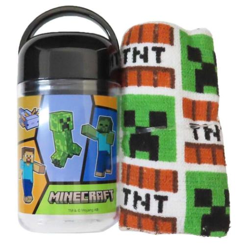 マインクラフト おしぼりセット 抗菌ケース付おしぼり Minecraft ゲームキャラクター グッズ