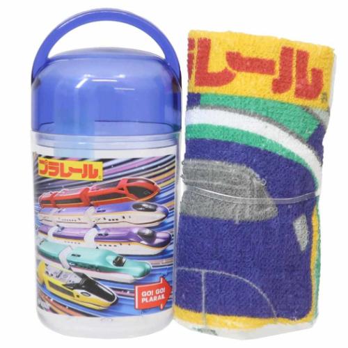 プラレール ミニタオル 抗菌ケース付おしぼり 25 鉄道 キャラクター グッズ