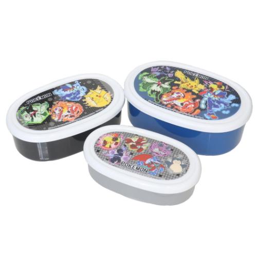 ポケットモンスター お弁当箱 抗菌シール容器3Pセット 3個入り 25 ポケモン キャラクター グッズ