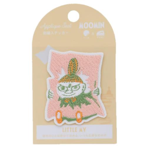 ムーミン ワッペン 刺繍ステッカー リトルミイ 黄 北欧 キャラクター グッズ メール便可