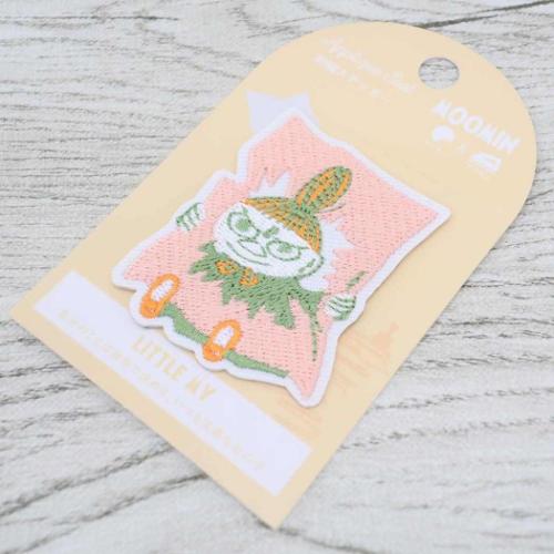 ムーミン ワッペン 刺繍ステッカー リトルミイ 黄 北欧 キャラクター グッズ メール便可