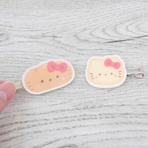 スタジオハヌルxサンリオキャラクターズ ヘアアクセ ヘアクリップ ハローキティ サンリオ キャラクター グッズ メール便可