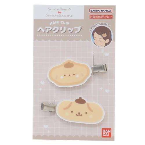 スタジオハヌルxサンリオキャラクターズ ヘアアクセ ヘアクリップ ポムポムプリン サンリオ キャラクター グッズ メール便可