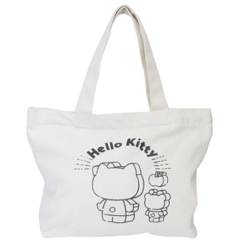 ハローキティ トートバッグ 帆布ミニトートバッグ ブロック サンリオ キャラクター グッズ メール便可