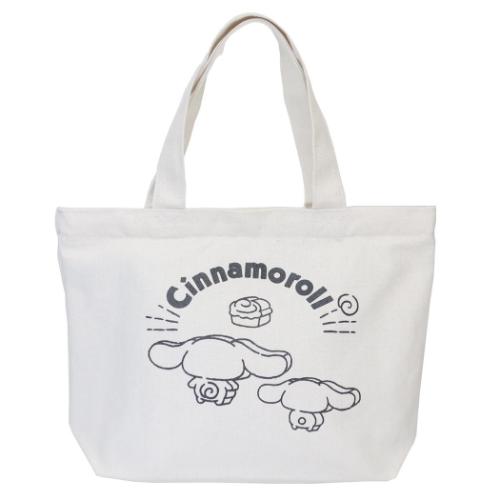 シナモロール トートバッグ 帆布ミニトートバッグ ブロック サンリオ キャラクター グッズ メール便可
