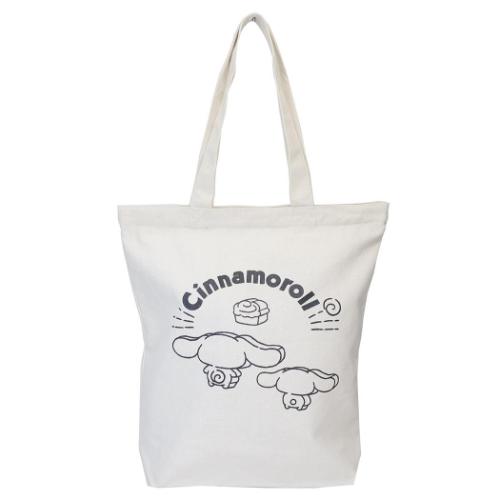 シナモロール トートバッグ 帆布トートバッグ ブロック サンリオ キャラクター グッズ メール便可
