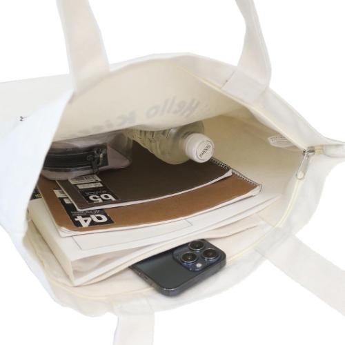 シナモロール トートバッグ 帆布トートバッグ ブロック サンリオ キャラクター グッズ メール便可