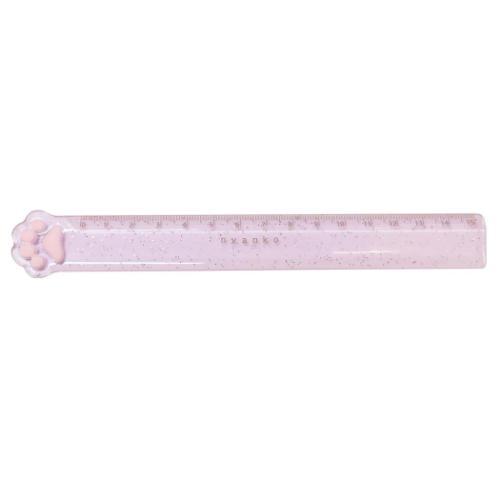 おててこれくしょん ものさし もちもちにゃんこスケール ピンク ミケ 定規 小学生 グッズ メール便可