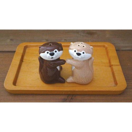 カワウソカフェ 調味料入れ カワウソ調味料入れ ラテ ペッパー アニマル かわいい グッズ