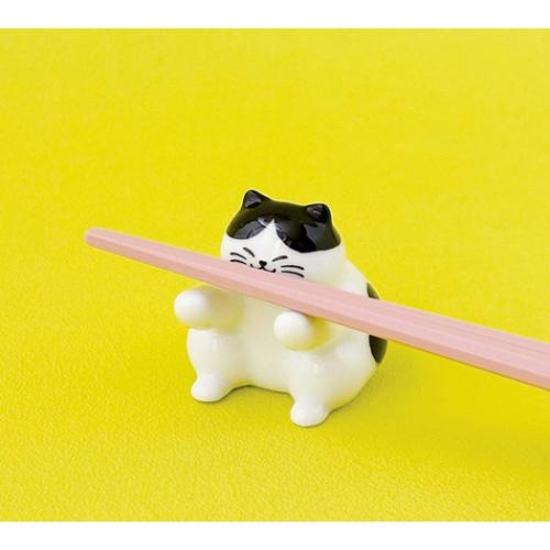 ぼてねこ 箸置き はし置き 力持ち ねこ チョップスティックレスト グッズ