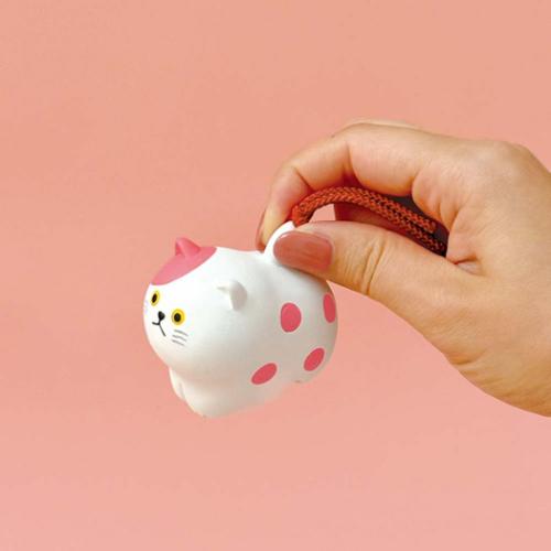 インテリア雑貨 にゃん福土鈴 ブチ ねこ かわいい グッズ