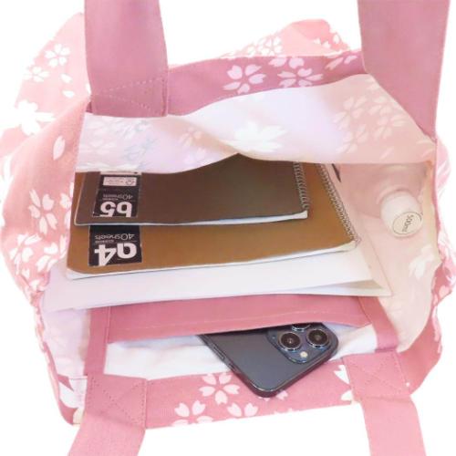 さくらだしばた トートバッグ A4トート ダークピンク かわいい グッズ メール便可