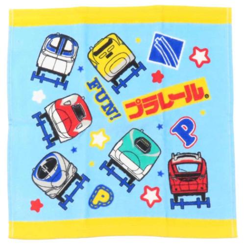 プラレール ハンドタオル プリントウォッシュタオル フロント 鉄道 キャラクター グッズ メール便可