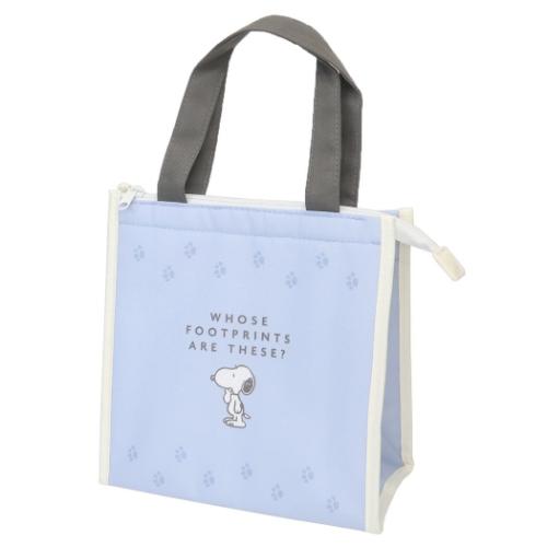 スヌーピー ランチバッグ ミニトート 誰の足跡？ ピーナッツ キャラクター グッズ