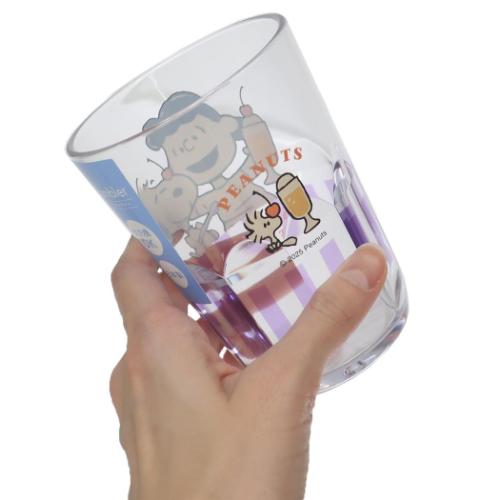 スヌーピー プラカップ クリアタンブラー370ml YUMMY FUN FUN LUCY ピーナッツ キャラクター グッズ