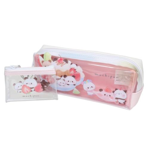 もちもちぱんだ ペンポーチ ミニポーチ付きBOXペンケース フルーツパーティ かわいい グッズ