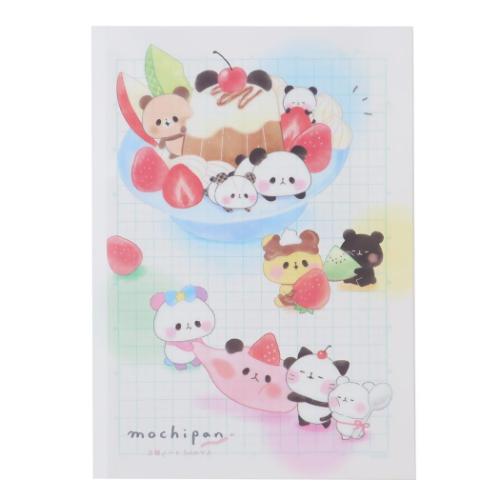 もちもちぱんだ 方眼ノート B5クリア方眼ノート フルーツパーティ かわいい グッズ メール便可
