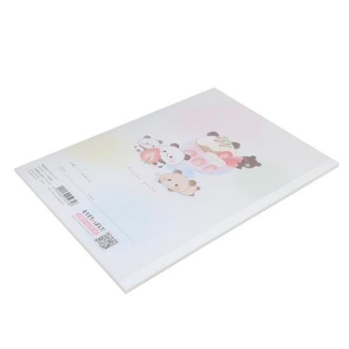 もちもちぱんだ 方眼ノート B5クリア方眼ノート フルーツパーティ かわいい グッズ メール便可