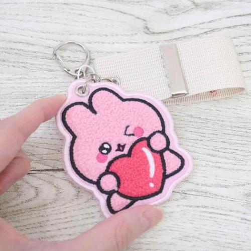 チェゴシム キーリング サガラキーホルダー ウサゴシム LOVE キャラクター グッズ メール便可