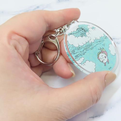 コジコジ キーリング アクリルキーホルダー 空飛ぶコジコジ さくらももこ アニメキャラクター グッズ メール便可