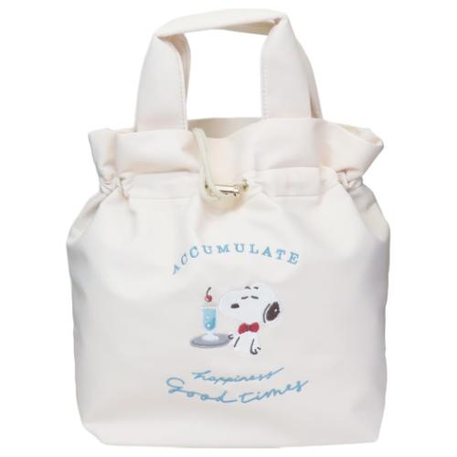 スヌーピー お弁当巾着 保冷ランチ巾着 スウィーツスウィーツ WH ピーナッツ キャラクター グッズ メール便可