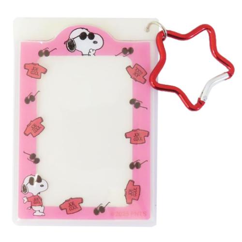 スヌーピー 定期入れ シングルクリアパスケース RD ジョークール ピーナッツ キャラクター グッズ メール便可