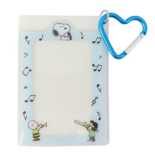 スヌーピー 定期入れ シングルクリアパスケース GR おんがく ピーナッツ キャラクター グッズ メール便可