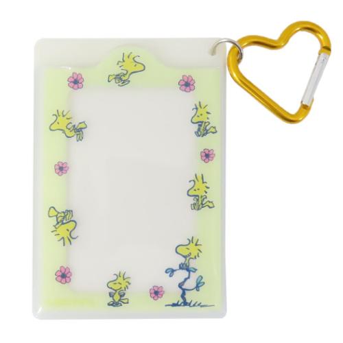 スヌーピー 定期入れ シングルクリアパスケース YE ウッドストック ピーナッツ キャラクター グッズ メール便可