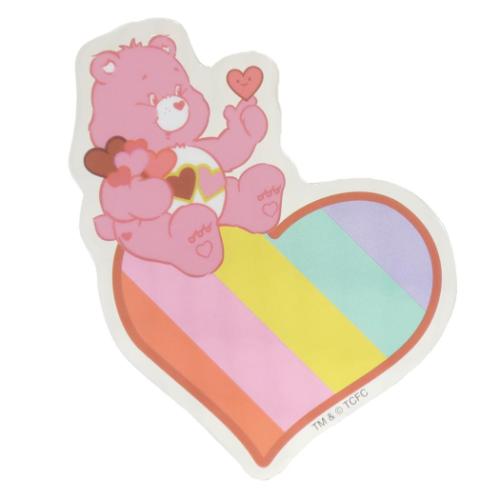 ケアベア ダイカットシール キャラクターステッカー ハート シルバー CareBears キャラクター グッズ メール便可