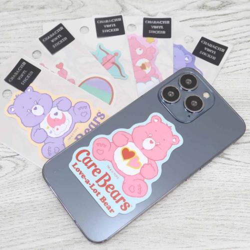 ケアベア ダイカットシール キャラクターステッカー ハート シルバー CareBears キャラクター グッズ メール便可
