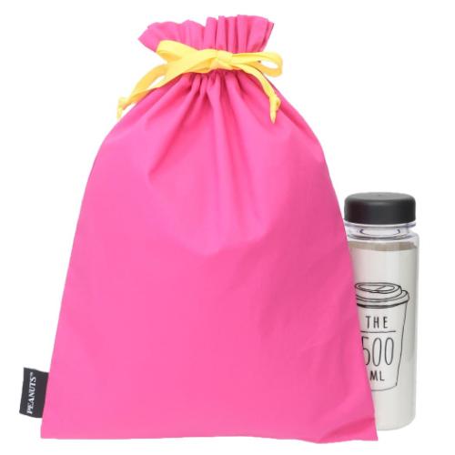 スヌーピー 巾着袋 刺繍巾着 きんちゃくポーチ 75周年 スヌーピー &ウッドストック ピーナッツ キャラクター グッズ メール便可