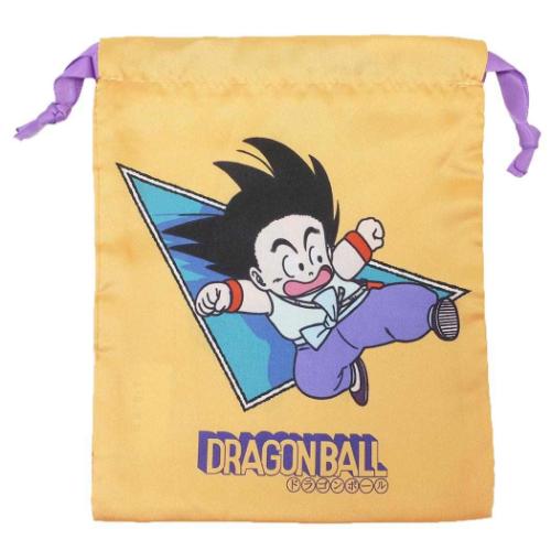 ドラゴンボール 巾着袋 リボン巾着 きんちゃくポーチ 孫悟空 キック アニメキャラクター グッズ メール便可