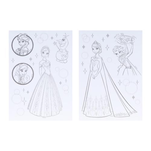 アナと雪の女王 塗り絵 ぬりえdeシール ディズニー キャラクター グッズ メール便可