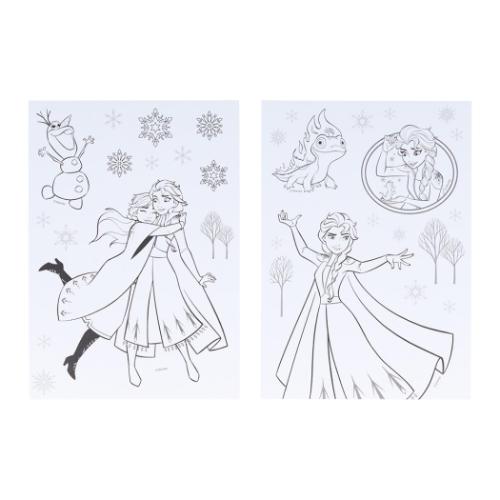 アナと雪の女王 塗り絵 ぬりえdeシール ディズニー キャラクター グッズ メール便可