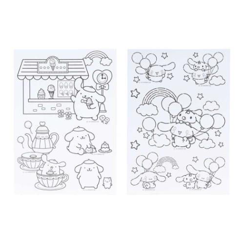 サンリオキャラクターズ 塗り絵 ぬりえdeシール サンリオ キャラクター グッズ メール便可