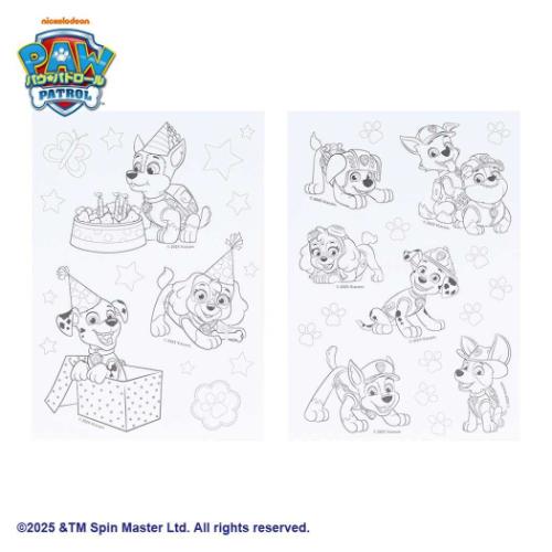 パウパトロール 塗り絵 ぬりえdeシール アニメキャラクター グッズ メール便可