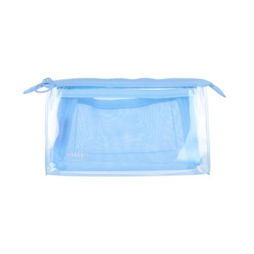 ペンポーチ クリアポーチメッシュマチ mitte ネモフィラブルー 新学期準備文具 グッズ