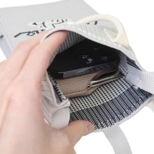 スヌーピー スマホポーチ ニットショルダーバッグ ボクのもの ピーナッツ キャラクター グッズ メール便可