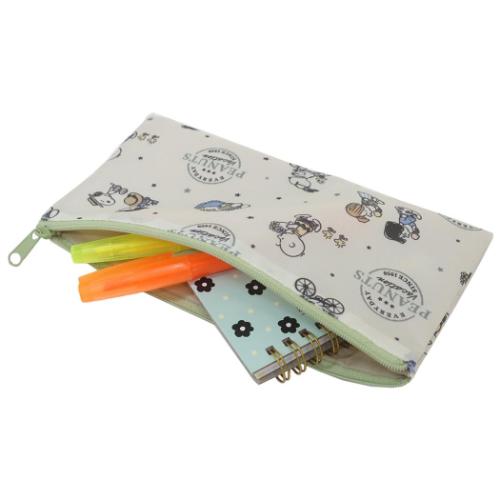 スヌーピー フラットポーチ ポーチ2点セット SUNDAY PEANUTS ピーナッツ キャラクター グッズ メール便可