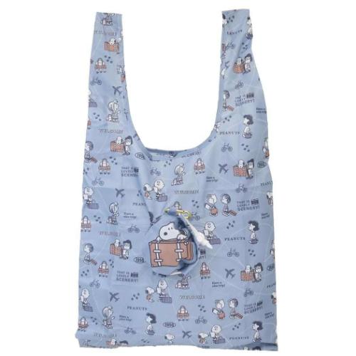 スヌーピー ショッピングバッグ スヌーピーポーチ付きエコバッグ have a nice trip ピーナッツ キャラクター グッズ