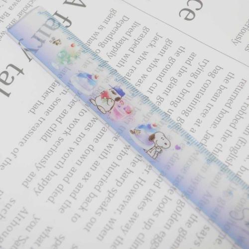 スヌーピー ものさし スリム17cm定規 ソライロスヌーピー ピーナッツ キャラクター グッズ メール便可